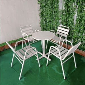 White cafe set
