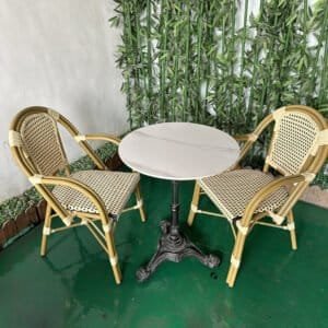 Cafe cane  chair set