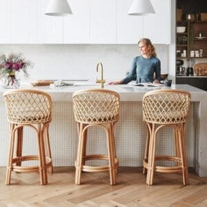 Rattan bar chair