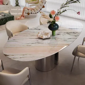 Nebula luxury natural stone dining table